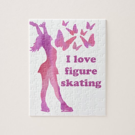 I Love Figuur Skating Giftware Legpuzzel (Verticaal)