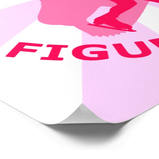 I Love Figuur Skating Poster (Hoek)