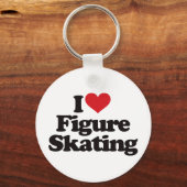 I Love Figuur Skating Sleutelhanger (Voorkant)
