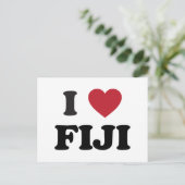 I Love Fiji Briefkaart (Staand voorkant)