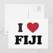 I Love Fiji Briefkaart (Voorkant / Achterkant)
