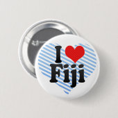 I Love Fiji Ronde Button 5,7 Cm (Voorkant /achterkant)