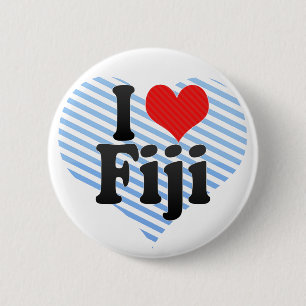 I Love Fiji Ronde Button 5,7 Cm