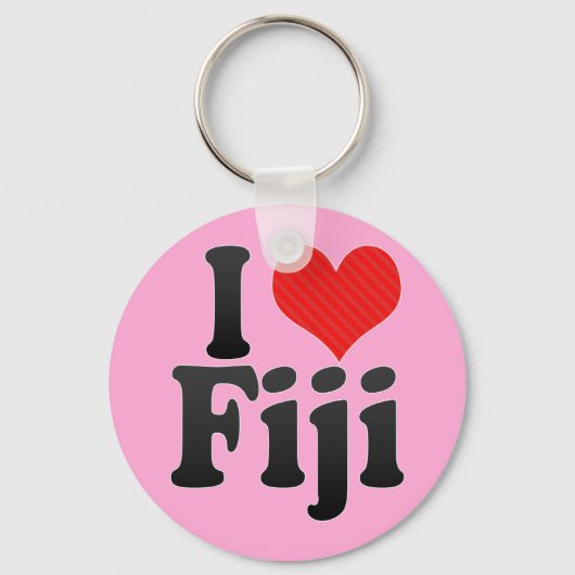 I Love Fiji Sleutelhanger (Voorkant)