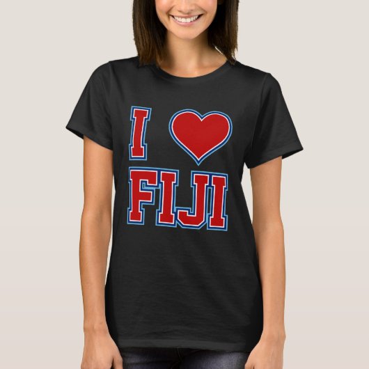 I Love Fiji T-shirt (Voorkant)