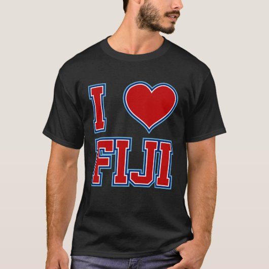 I Love Fiji T-shirt (Voorkant)