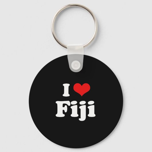 I Love Fiji Tshirt Sleutelhanger (Voorkant)