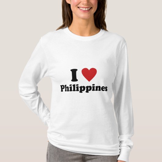 I Love Filipijnen T-shirt (Voorkant)