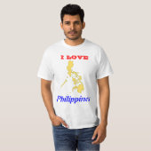 I Love Filipijnen with Map T-shirt (Voorkant volledig)