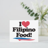 I Love Filipino Food Briefkaart (Staand voorkant)