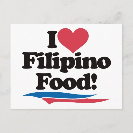 I Love Filipino Food Briefkaart (Voorkant)