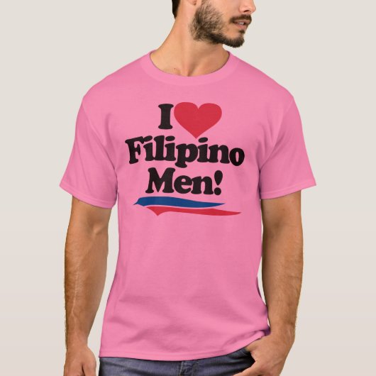 I Love Filipino Mannen T-shirt (Voorkant)