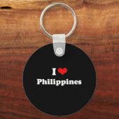 I Love Filippijnen Tshirt Sleutelhanger (Voorkant)