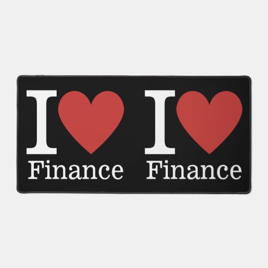 I ❤️ Love Finance - Finance Department - Bureaumat (Voorkant)