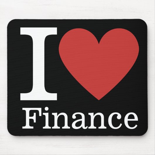 I ❤️ Love Finance - Finance Department - Muismat (Voorkant)