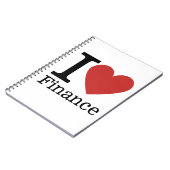 I ❤️ Love Finance - Finance Department - Notitiebo Notitieboek (Linkerzijde)