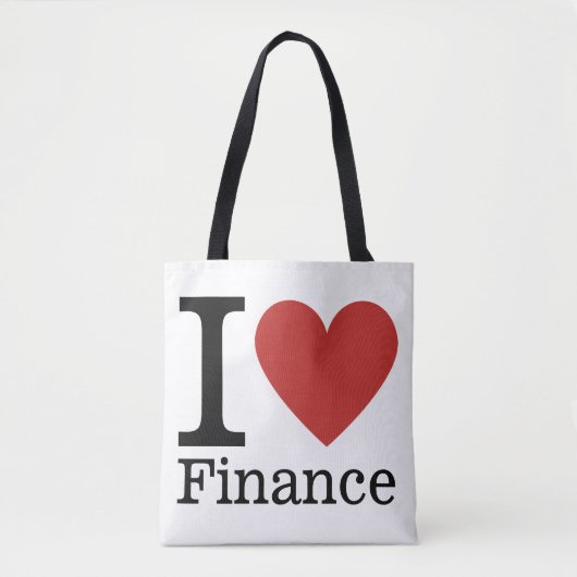 I ❤️ Love Finance - Finance Department - Tote Bag (Voorkant)
