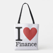 I ❤️ Love Finance - Finance Department - Tote Bag (Achterkant)
