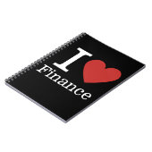 I ❤️ Love Finance - Finance Dept.- Spiral Notitieb Notitieboek (Linkerzijde)