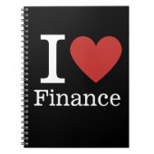 I ❤️ Love Finance - Finance Dept.- Spiral Notitieb Notitieboek (Voorkant)