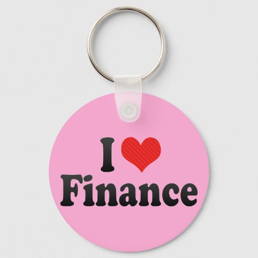 I Love Finance Sleutelhanger (Voorkant)