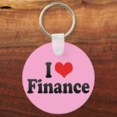 I Love Finance Sleutelhanger (Voorkant)