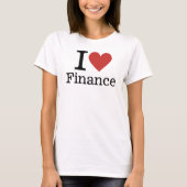 I ❤️ Love Finance  vrouwen T-shirt (Voorkant)