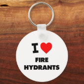 I Love Fire Hydrants Sleutelhanger (Voorkant)