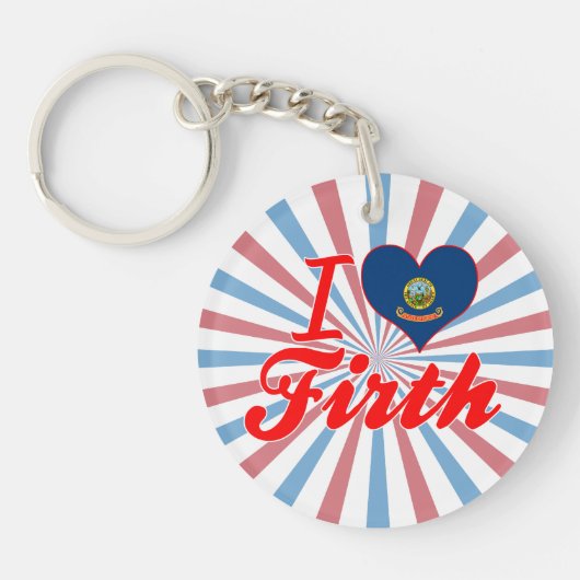 I Love Firth, Idaho Sleutelhanger (Voorkant)