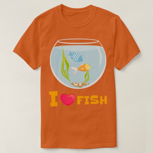 I Love Fish Classic TShirt (Design voorkant)