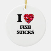 I Love Fish Sticks Keramisch Ornament (Voorkant)