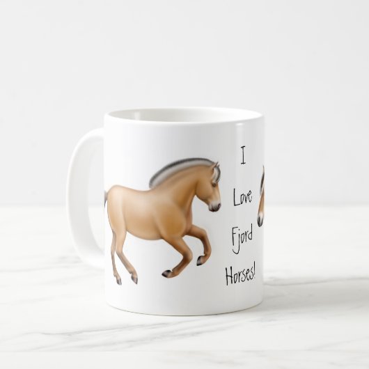 I Love Fjord Horses Mok (Voorkant links)