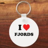I Love Fjords Sleutelhanger (Voorkant)