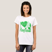 I Love Flag Team Green T-shirt (Voorkant volledig)