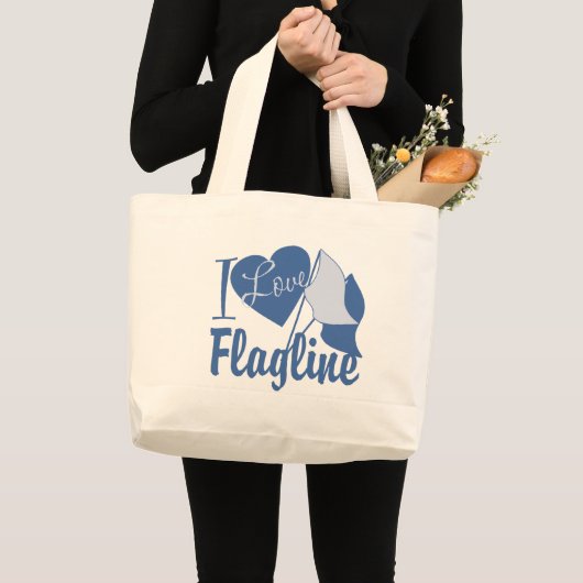 I Love Flagline Grote Tote Bag (Voorkant (product))