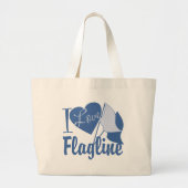 I Love Flagline Grote Tote Bag (Voorkant)