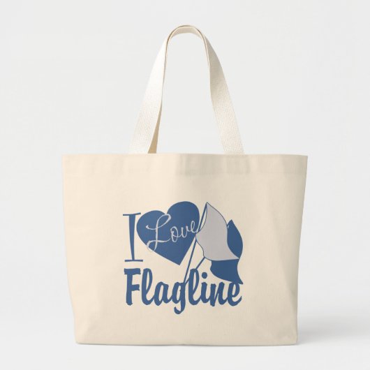 I Love Flagline Grote Tote Bag (Voorkant)