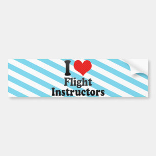 I Love Flight Instructors Bumpersticker