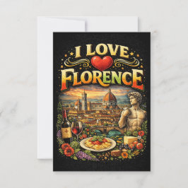 I Love Florence Bedankkaart