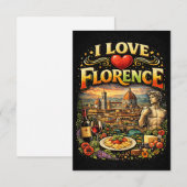 I Love Florence Bedankkaart (Voorkant / Achterkant)