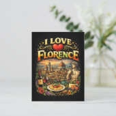 I Love Florence Briefkaart (Staand voorkant)