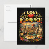 I Love Florence Briefkaart (Voorkant / Achterkant)