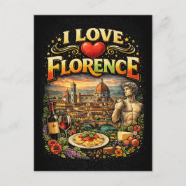 I Love Florence Briefkaart