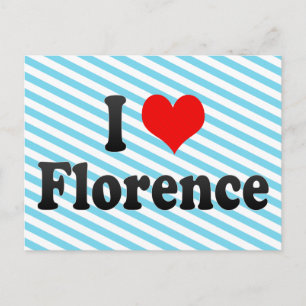I Love Florence, Italy Briefkaart