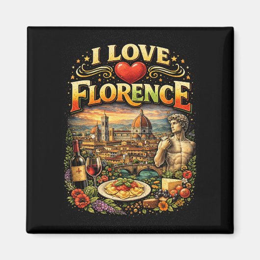 I Love Florence Magneet (Voorkant)