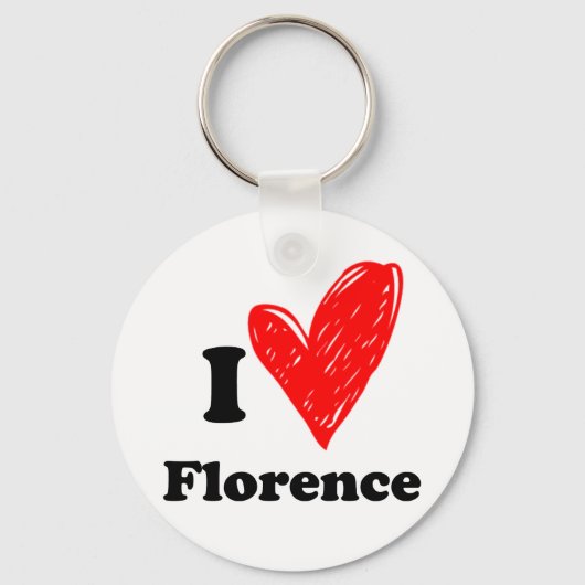 I Love Florence Sleutelhanger (Voorkant)