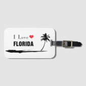 I Love Florida Bagagelabel (Voorkant (horizontaal))