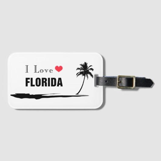 I Love Florida Bagagelabel (Voorkant (horizontaal))