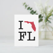 I Love Florida Briefkaart (Staand voorkant)