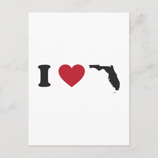 I Love Florida Briefkaart (Voorkant)